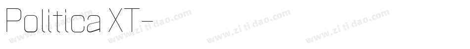 Politica XT字体转换